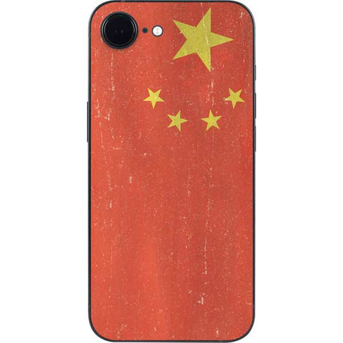 Chinese Flag Distressed iPhone 16e Skin
